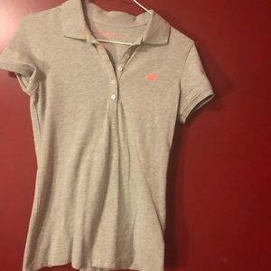 Gray polo shirt